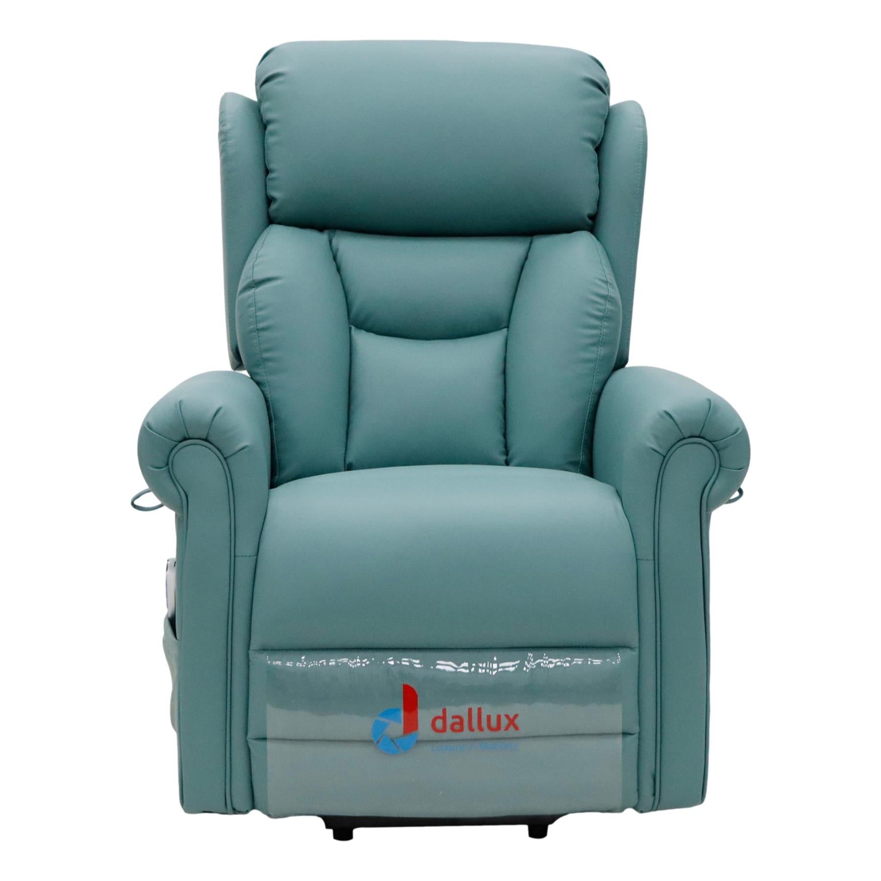 Nevis Healthcare – Triple Motor Riser Recliner Mobility Chair in Jade 4-Way Stretch Faux Leather
