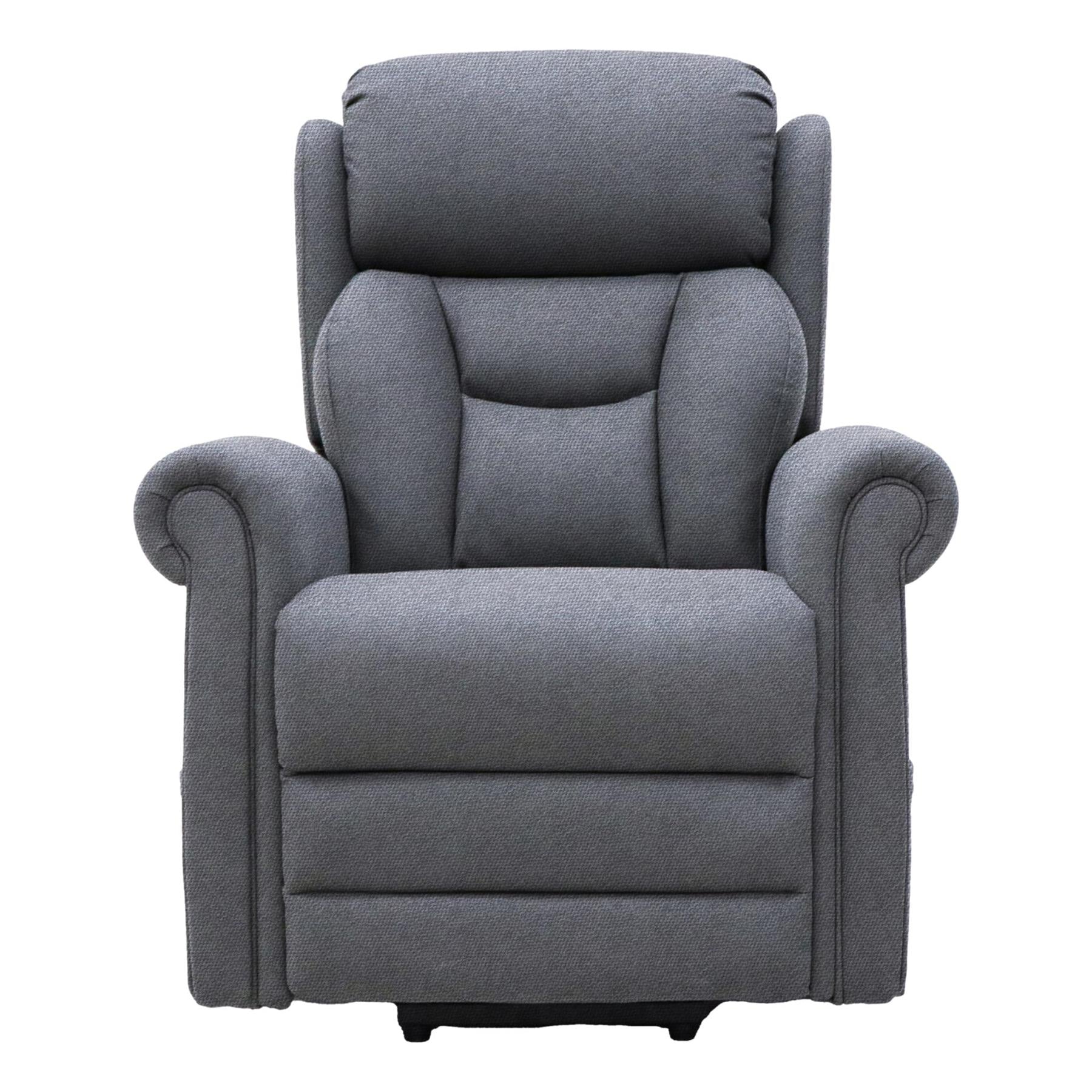 Nevis Standard – Triple Motor Riser Recliner Mobility Chair in Grey Fabric
