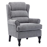 Hamilton Fireside Chair in Lake Blue Fabric - 20.5" Height - Orthopedic Chair Morris Living