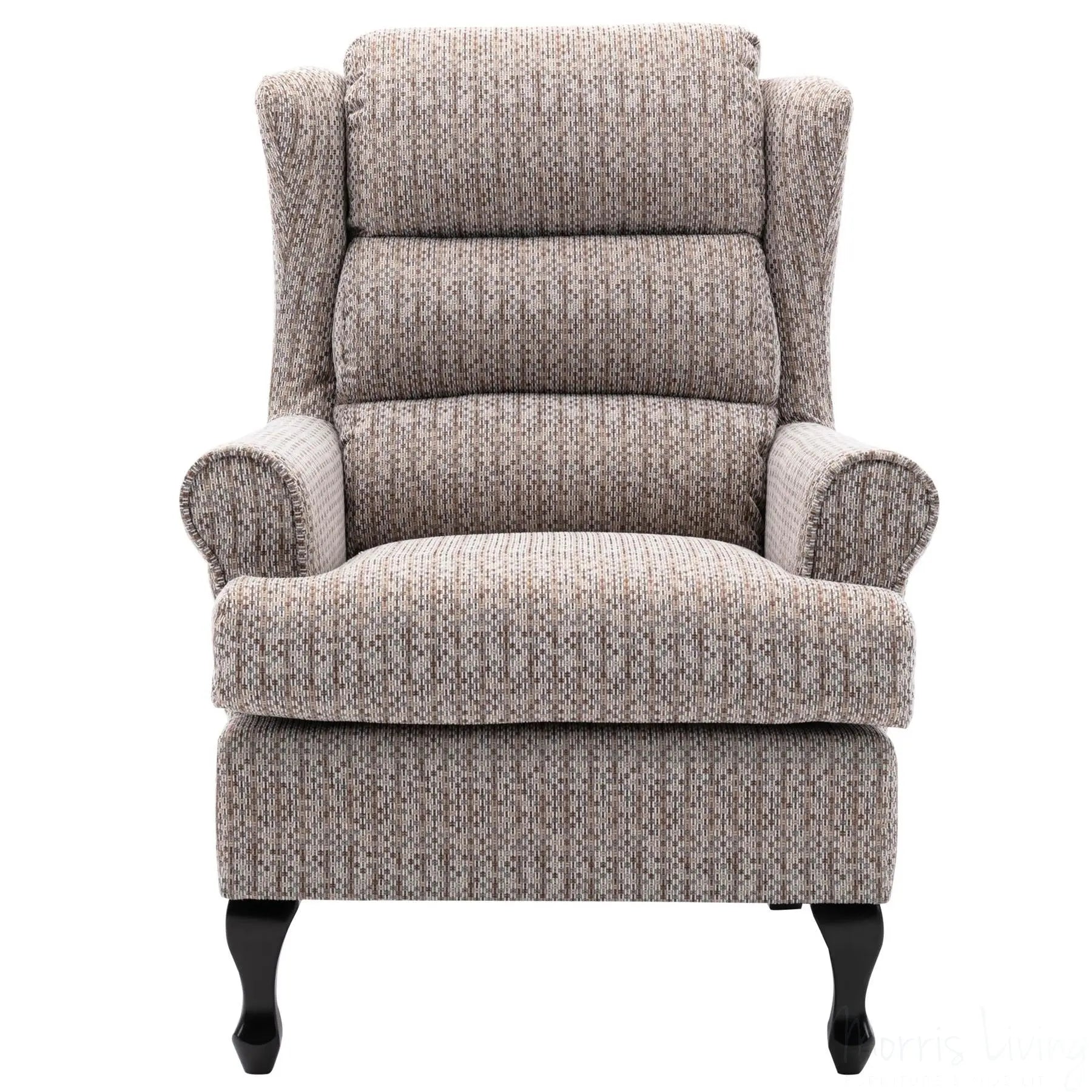 Hamilton Fireside Chair in Wheat Fabric - 20.5" Height - Orthopedic Chair Morris Living