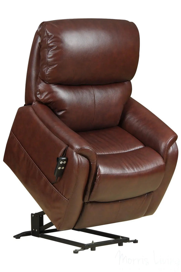 Montreal - Dual Motor Riser Recliner Electric Mobility Lifting Chair in Chestnut - Clearance Morris Living