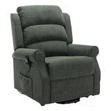 The Perth - Dual Motor Riser Recliner Mobility Chair in Fern Green Fabric Morris Living