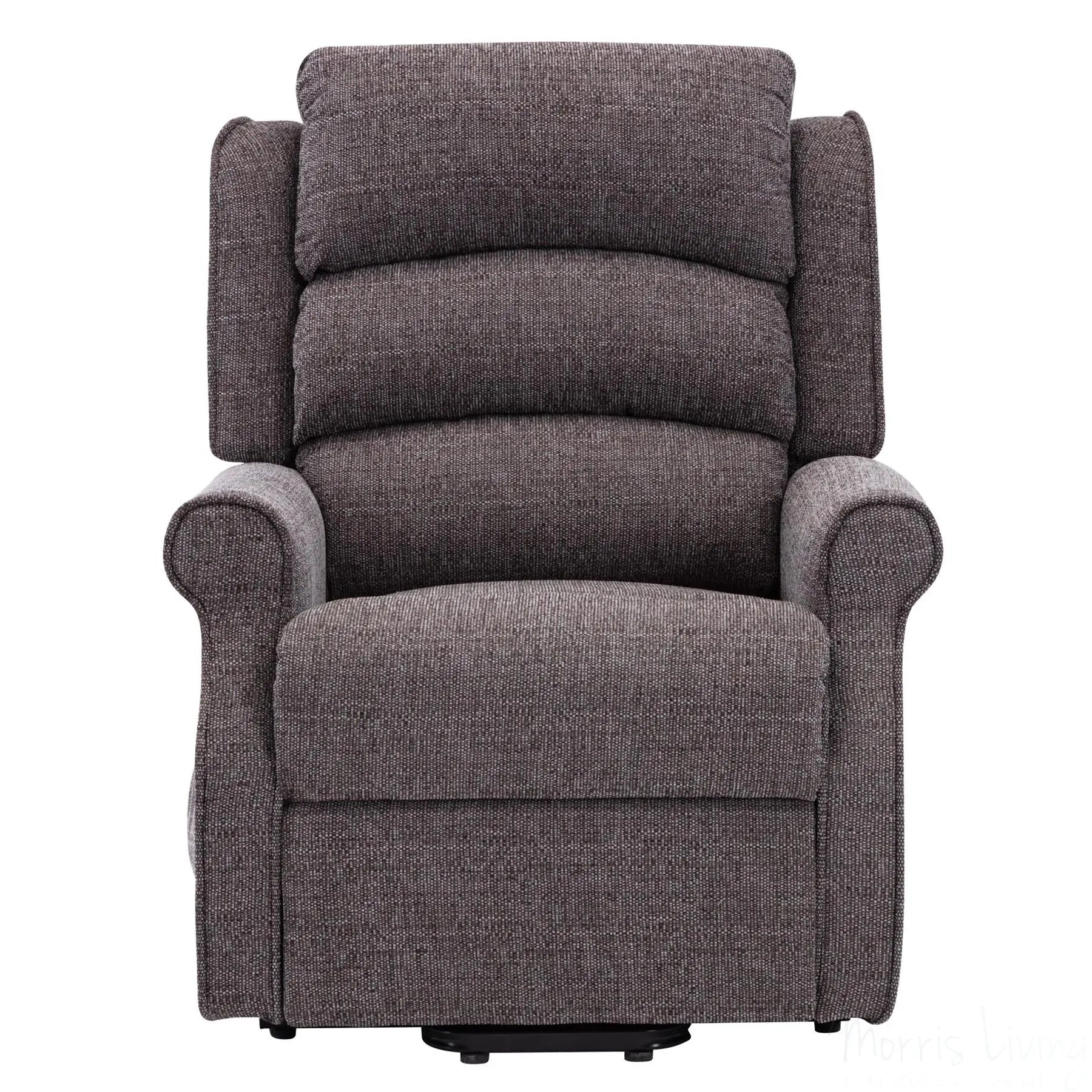 The Perth - Dual Motor Riser Recliner Mobility Chair in Lisbon Grey Fabric Morris Living
