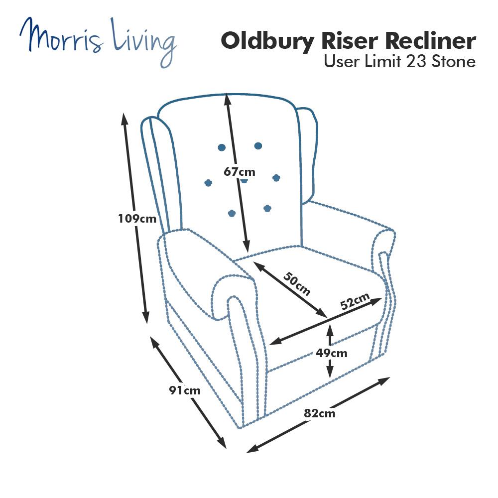 The Oldbury Riser Recliner / Lift & Tilt Chair, Beige Fabric with USB Charging