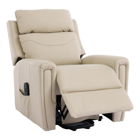 The Brooklyn Dual Motor Riser Recliner in Premium Stone Leather - image 3