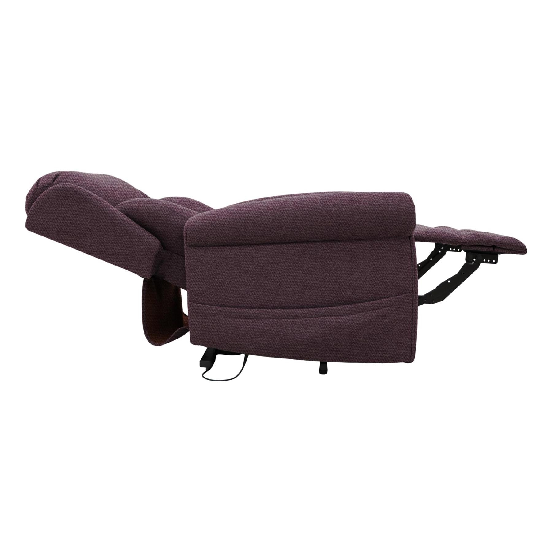 Nevis Standard – Dual Motor Riser Recliner Mobility Chair in Rose Fabric