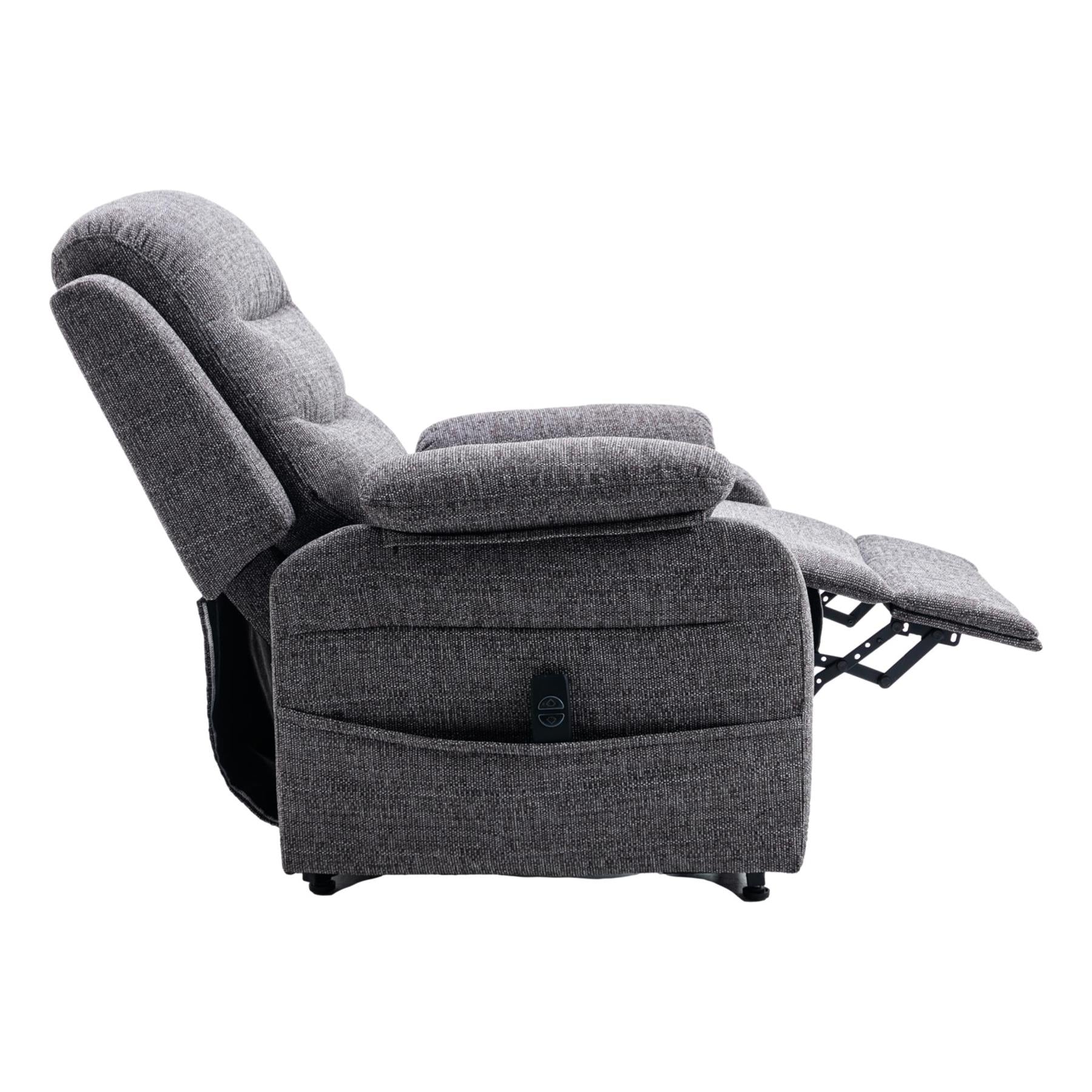 The Bamford - Single Motor Riser Recliner Chair in Grey Fabric - Refurbished