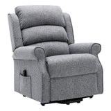 The Andover Dual Motor Riser Recliner Mobility Lift Chair in Stylish Grey Fabric - thumbnail 1