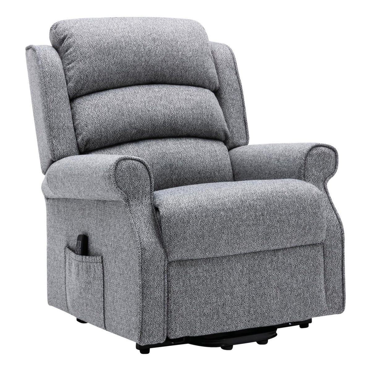 The Andover Dual Motor Riser Recliner Mobility Lift Chair in Stylish Grey Fabric - primary product image