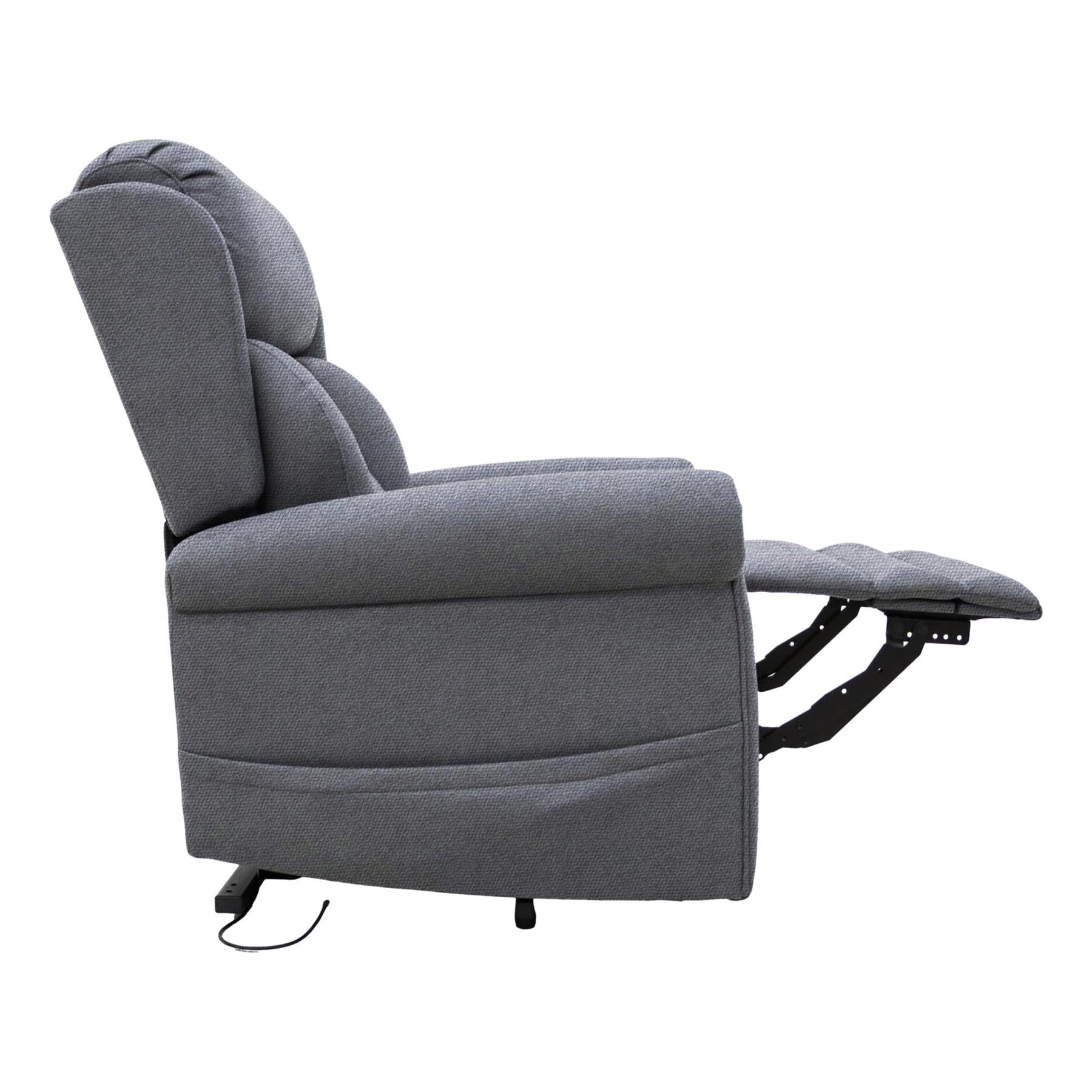 Nevis Standard – Triple Motor Riser Recliner Mobility Chair in Grey Fabric