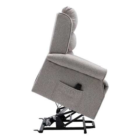 The Andover Dual Motor Riser Recliner Mobility Lift Chair - Stylish Linen Fabric - image 6