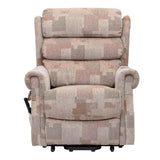 Lincoln Standard - Riser Recliner Chair In Soft Autumn Mosaic Fabric - Refurbished