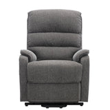 Henley Riser Recliner Chair Dual Motor Heat & Massage Grey Fabric - Refurbished - thumbnail 6