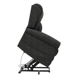 Nevis Petite – Triple Motor Riser Recliner Mobility Chair in Graphite Grey Fabric - thumbnail 11