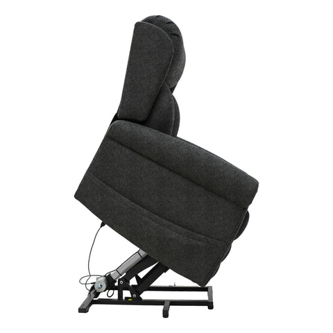 Nevis Petite – Triple Motor Riser Recliner Mobility Chair in Graphite Grey Fabric - image 11