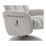 Sahara Swivel Recliner and Footstool in Dove Fabric - thumbnail 6