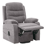 Brampton Riser Recliner Mobility Chair in Lisbon Grey Fabric - thumbnail 5
