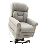 Nevis Grande – Triple Motor Riser Recliner Mobility Chair in Cream Fabric - thumbnail 9