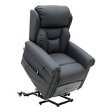 Nevis Healthcare – Triple Motor Riser Recliner Mobility Chair in Slate 4-Way Stretch Faux Leather - thumbnail 5