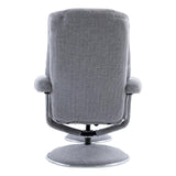 The Denver - Swivel Recliner Chair & Matching Footstool in Cha Cha Dove Fabric - thumbnail 9