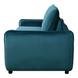 Titan 2 Seater Sofa Bed in Ocean Blue Fabric - thumbnail 3