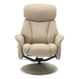 Sahara Swivel Recliner in Pebble Leather - thumbnail 8