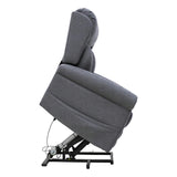 Nevis Standard – Quad Motor Riser Recliner Mobility Chair in Grey Fabric – Heat & Massage - thumbnail 10