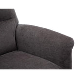 The Ontario Electric Swivel Recliner Chair, Integrated Footstool in Flint Fabric - Refurbished - thumbnail 8