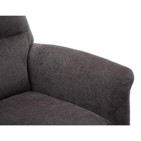 The Ontario Electric Swivel Recliner Chair, Integrated Footstool in Flint Fabric - Refurbished - image 8