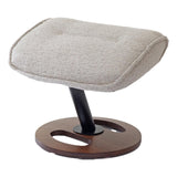 The Newton Swivel Recliner Chair & Matching Footstool – Beige Fabric - Refurbished - thumbnail 10