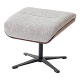 Stratford Swivel Recliner Chair in Champagne Fabric with Matching Footstool - thumbnail 11