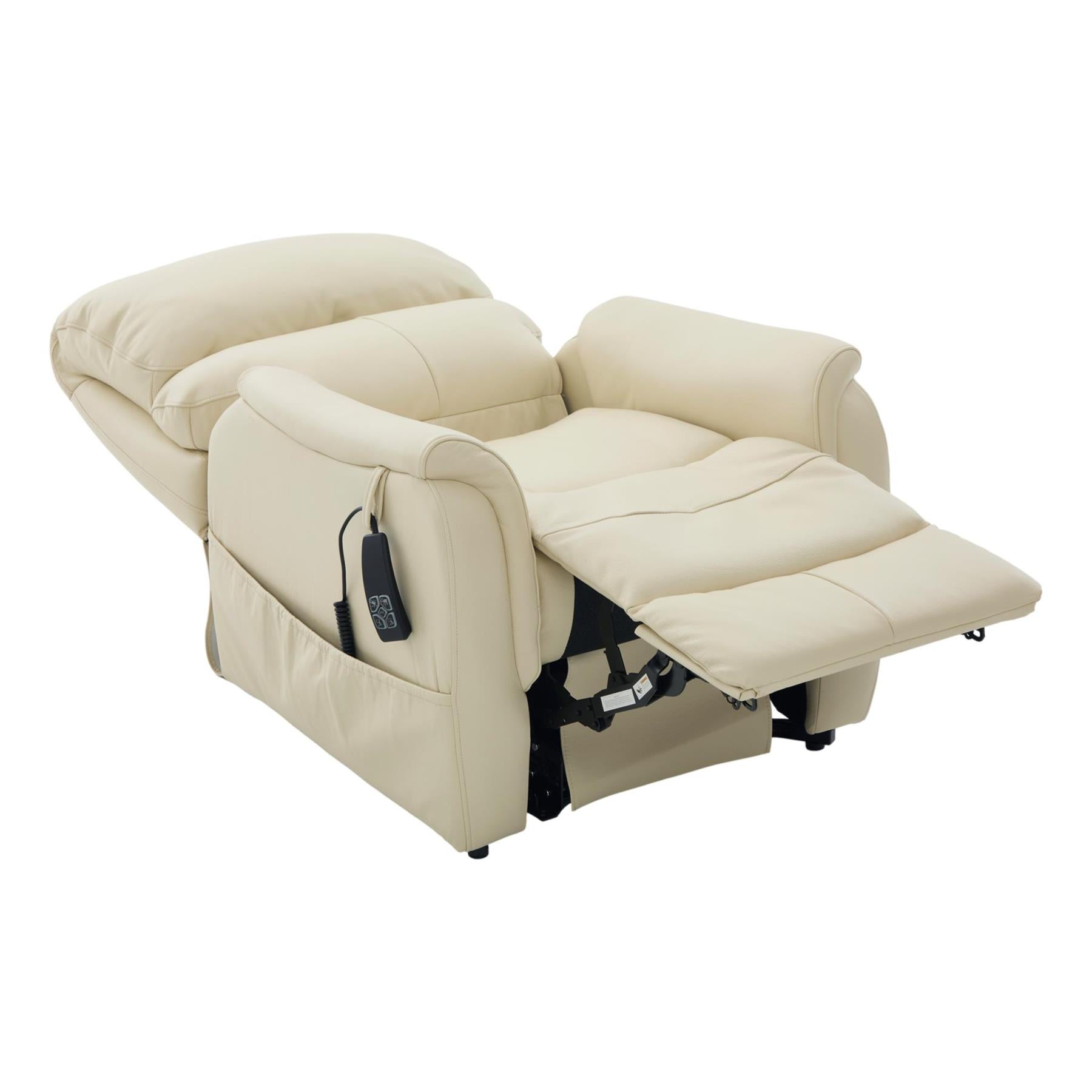 The Montreal - Dual Motor Riser Recliner Electric Mobility Lifting Chair in Cream Leather