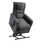 The Bradwell - Single Motor Riser Recliner Chair in Grey Fabric - thumbnail 3