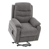 Brampton Riser Recliner Mobility Chair in Lisbon Grey Fabric - thumbnail 3