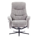 The Nevada Swivel Recliner Chair & Matching Footstool in Cloud Fabric - thumbnail 4