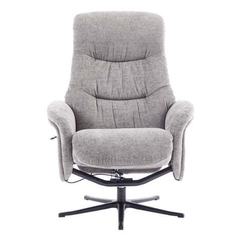 The Nevada Swivel Recliner Chair & Matching Footstool in Cloud Fabric - image 4