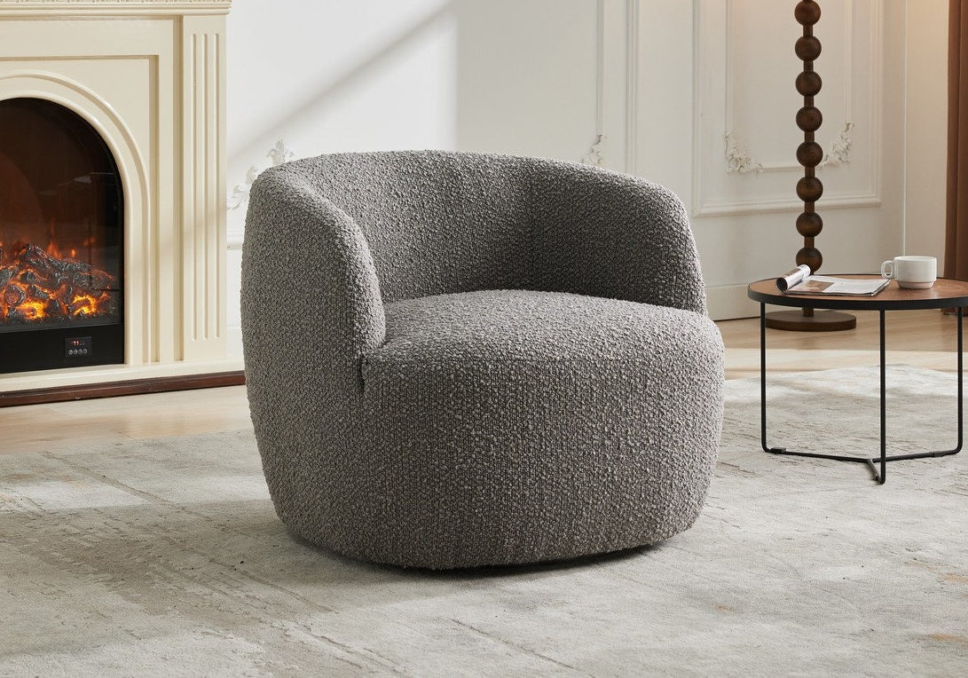Hamilton Fireside Chair in Lake Blue Fabric - 20.5" Height - Orthopedic Chair Morris Living