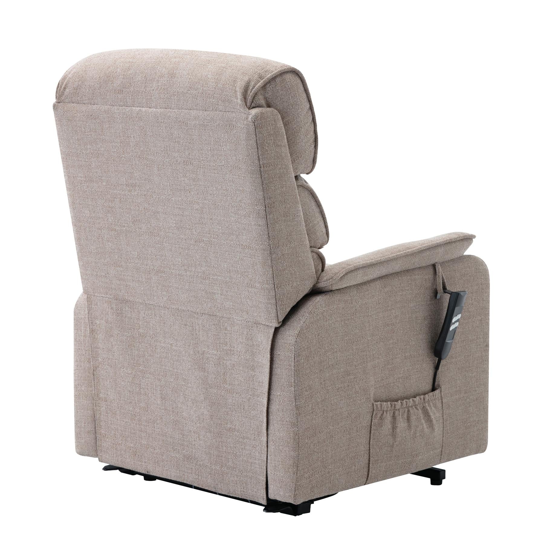 Henley Riser Recliner Mobility Chair, Dual Motor, Heat & Massage in Lisbon Wheat - Clearance - Minor Damage