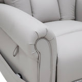 Nevis Healthcare – Triple Motor Riser Recliner Mobility Chair in Pebble 4-Way Stretch Faux Leather - thumbnail 11