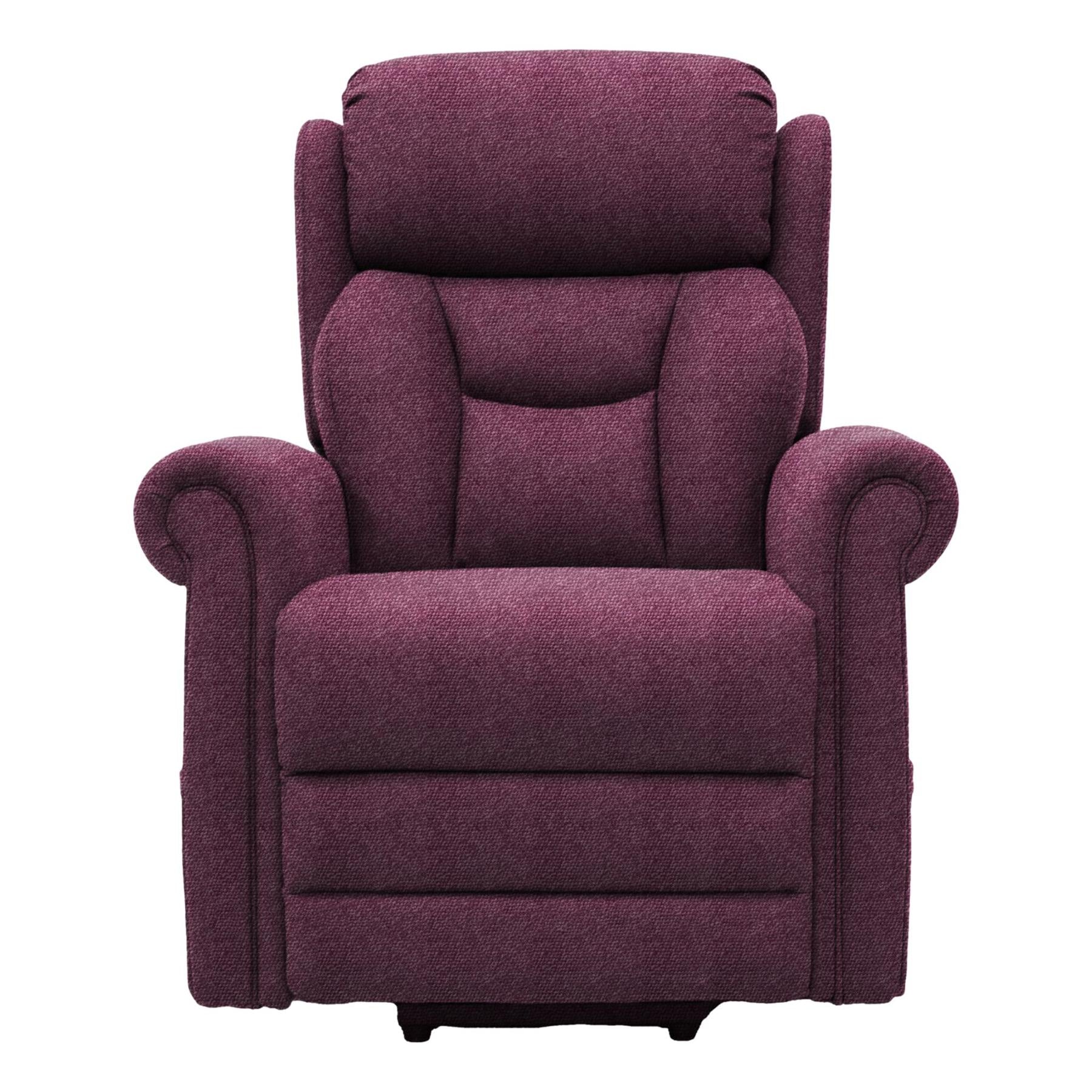 Nevis Grande – Triple Motor Riser Recliner Mobility Chair in Rose Fabric