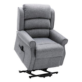 The Andover Dual Motor Riser Recliner Mobility Lift Chair in Stylish Grey Fabric - thumbnail 7