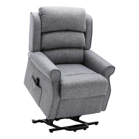 The Andover Dual Motor Riser Recliner Mobility Lift Chair in Stylish Grey Fabric - image 7