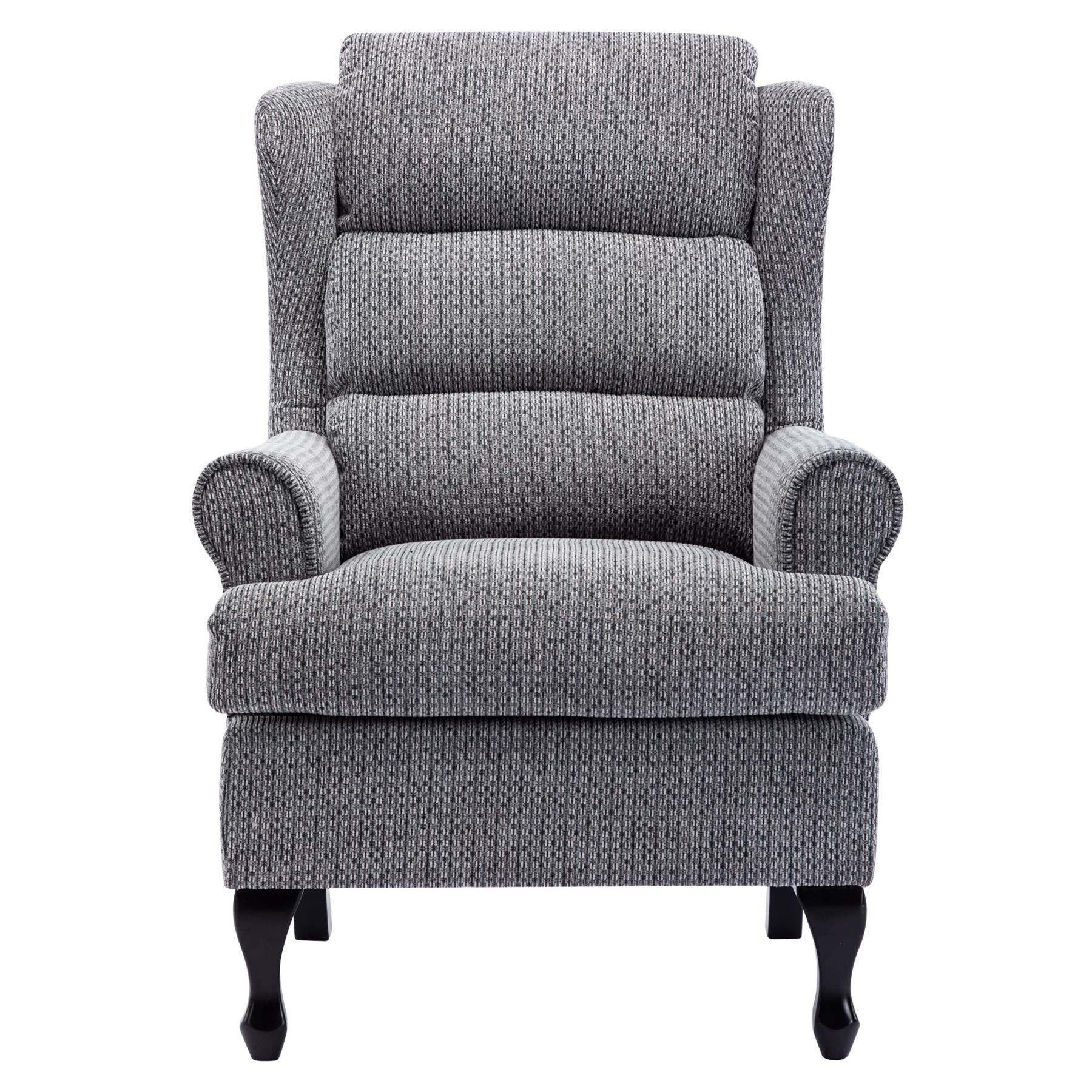 Hamilton Fireside Chair in Lake Blue Fabric - 20.5" Height - Orthopedic Chair - Refurbished