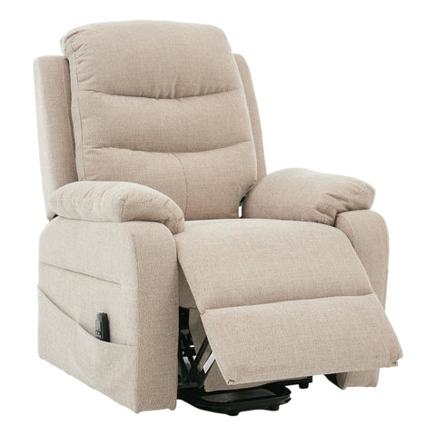 Brampton Riser Recliner Mobility Chair in Lisbon Wheat Fabric - image 4