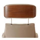 Stratford Swivel Recliner Chair in Genuine Pebble Leather with Matching Footstool - thumbnail 9