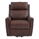 The Brooklyn Dual Motor Riser Recliner in Premium Umber Leather - thumbnail 2
