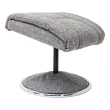 The Biarritz - Swivel Recliner Chair & Matching Footstool in Lisbon Rock Fabric - thumbnail 7
