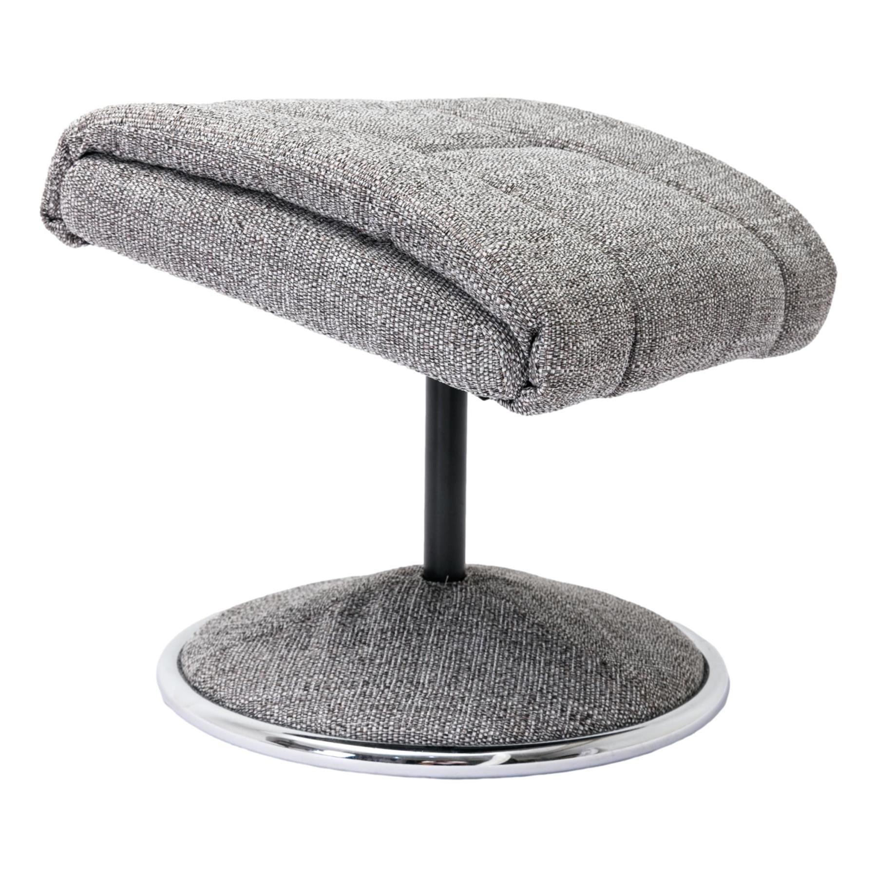 The Biarritz - Swivel Recliner Chair & Matching Footstool in Lisbon Rock Fabric