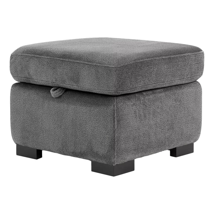 Mallow Storage Footstool in Charcoal Grey Fabric - Limited Stocks - image 1