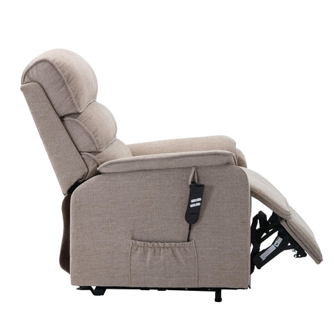 Henley Riser Recliner Dual Motor, Heat & Massage in Lisbon Wheat - Refurbished - image 7